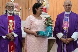 Honoured for Dedicated Service at Karunalya